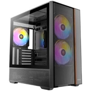 Antec FLUX Rear Mid Tower Gaming Case, USB 3.0