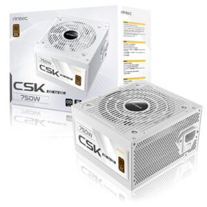 Antec CSK DC 750W White PSU, 80+ Bronze, Fully Wired, Antec's 5-year warranty