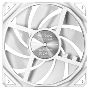 Antec NOVA 120 PWM Fan, White, 3-Phase Speed Control, Fluid Dynamic Bearing