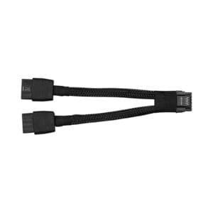 Replacement 12+4Pin PCIe 5.0 to 2x8Pin (6+2P) Power Cable 10 cm Braided