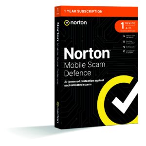 Norton Mobile Scam Defence - 1 Device, 1 Year Subscription, AI-Powered Protection for iOS & Android