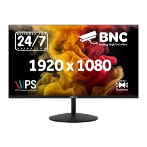 piXL 24-inch Full HD Energy Saving CCTV IPS Monitor for 24/7 use with BNC, FHD