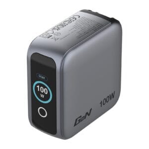 Verbatim Mini GaN Charger 100W With Display, USB-C, 3-Port