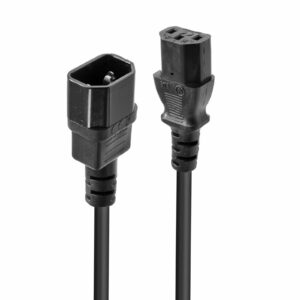 Lindy 2m IEC C14 to C13 Mains Extension Cable - Black