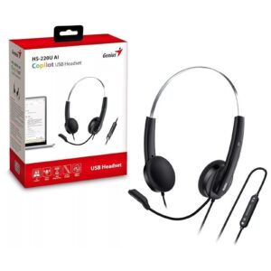 Genius Copilot AI Ultra Lightweight Headset with Mic, USB-C