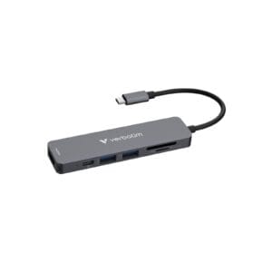 Verbatim USB-C Essentials Multiport Hub 6 Port With Card Reader, USB-C, 6-Port