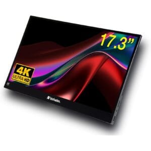 Verbatim Portable 17.3 Inch Touchscreen Monitor 4K UHD ALU (32239), 17.3in, USB-C