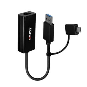 Lindy USB 3.2 Gen 1 Gigabit Ethernet Converter, USB 3.2, Gigabit