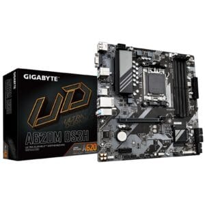 Gigabyte A620M DS3H Ultra Durable AMD AM5 Socket Motherboard, USB-C
