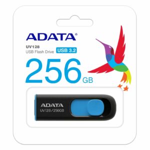 Adata DashDrive UV128 256GB USB 3.0 Flash Drive, USB 3.0