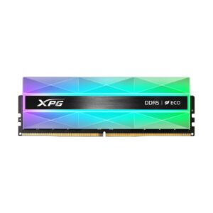Adata Lancer Neon 32GB (2 x 16GB) U-DIMM DDR5 System Memory, 8000MHz, CL38, 1.45v, Silver RGB Eco Using Eco-Friendly Material