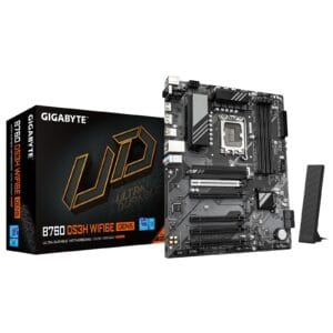 Gigabyte B760 DS3H Wi‑Fi 6E GEN5 Intel 1700 Socket Motherboard, Wi‑Fi 6E