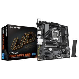 Gigabyte B760M DS3H Wi‑Fi 6E GEN5 Intel 1700 Socket Motherboard, Wi‑Fi 6E