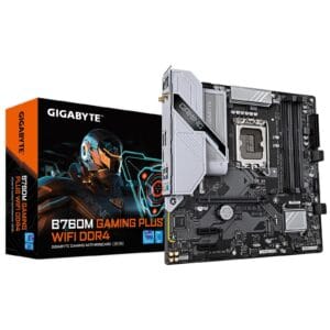 Gigabyte B760M GAMING PLUS WIFI DDR4 Intel 1700 Socket Motherboard, Wi‑Fi 6