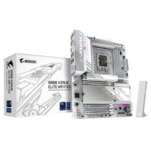 Gigabyte B860 AORUS ELITE Wi‑Fi 7 ICE Intel 1851 Socket Motherboard, Wi‑Fi 7