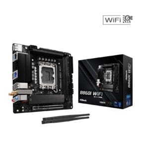 ASRock B860I WiFi Intel 1851 Socket Motherboard, Wi‑Fi 6E