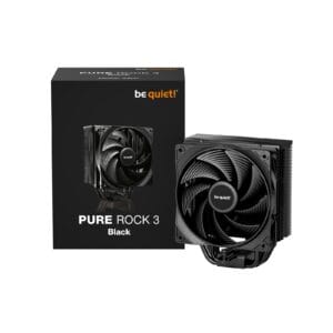 be quiet! Pure Rock 3 CPU Cooler (BK039), Universal Socket, Pure Wings 3 PWM Fan, 2000RPM, only 31.2dB(A) at maximum fan speed