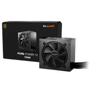be quiet! 750W PURE POWER 12 (BP003EU), 80 PLUS Gold, ATX 3.1 compliant and PCIe 5.1 compatible, 10-year manufacturer's warranty
