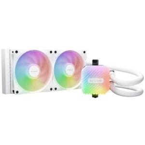 be quiet! Light Loop 240mm AIO CPU Liquid Cooler (BW021), High-Performance ARGB Lighting, Dual 120mm PWM Fans, Ultra-Quiet Operation, Easy Maintenance