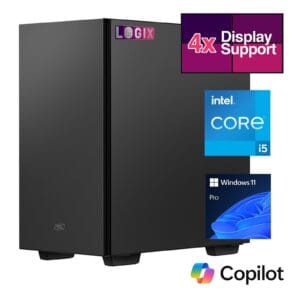 LOGIX Micro Tower - Designed for CCTV Use - Intel i5 (CCT-V5M7), Windows 11 Pro