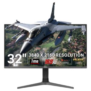piXL CM32G7 32 Inch 144Hz 4K Widescreen IPS Gaming Monitor with AMD FreeSync & Nvidia G-Sync, 32in, 4K, USB-C