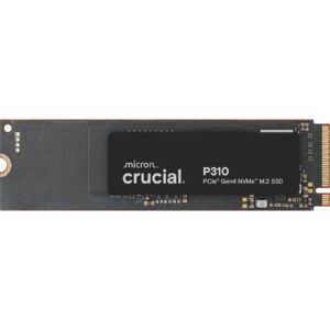 Crucial () P310 1TB PCIe Gen4 NVMe 2280 M.2 SSD, Sequential Write 6, 000 MB/s, Sequential Read 7, 100 MB/s