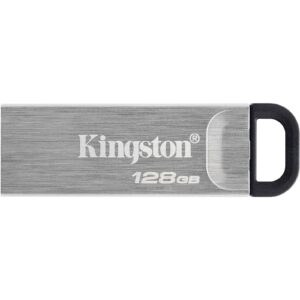 Kingston DataTraveler Kyson 128GB USB 3.2 Capless Metal USB Flash Drive (DTKN/128GB)