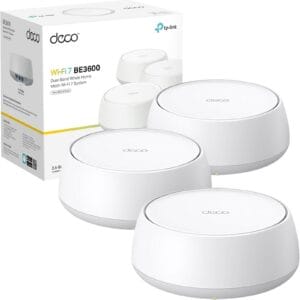 TP-Link Deco BE25(3-pack) BE3600 Whole Home Mesh Wi‑Fi 7 System, Wi‑Fi 7, Gigabit