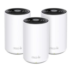TP-Link Deco XE75 Pro(3-pack) Whole Home Mesh Wi‑Fi 6E System(Tri-Band), Wi‑Fi 6E