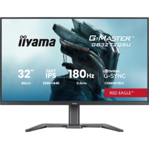 iiyama G-Master Red Eagle gaming monitor 32" Black, 2560 x 1440, 0.5ms, 180hz, Nvidia G-Sync