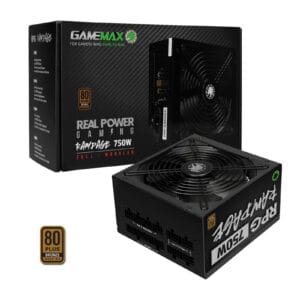Gamemax RPG Rampage 750W Fully Modular 80 Plus Bronze PSU With 140mm FDB Fan (GMXRPG750FMOD)