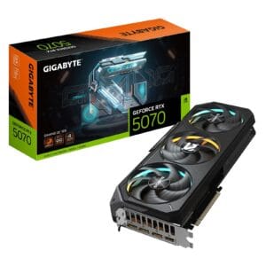 Gigabyte NVIDIA GeForce RTX 5070 GAMING OC 12GB GDDR7 Graphics Card, 6144 CUDA Cores, 2625 MHz Core Clock, Triple Fan, RGB