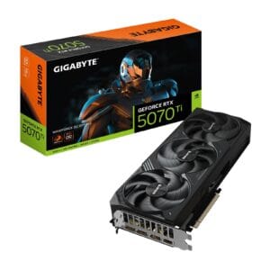 Gigabyte NVIDIA GeForce RTX 5070 Ti WINDFORCE OC Small Form Factor PC 16GB GDDR7 Graphics Card, 8960 CUDA Cores, 2497 MHz Core Clock, Triple Fan, 3x DisplayPorts / 1x HDMI Port