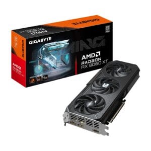 Gigabyte AMD Radeon RX 9060 XT GAMING OC 8GB GDDR6 Graphics Card, 2048 Streams, 3320 MHz Boost Clock, Triple Fan, RGB