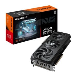 Gigabyte AMD Radeon RX 9070 XT GAMING OC 16GB GDDR6 Graphics Card, 4096 Streams, 2520 MHz Core Clock, Triple Fan, RGB