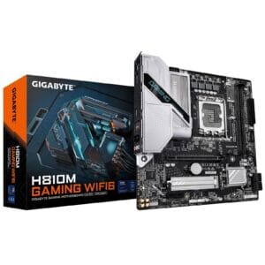 Gigabyte H810M GAMING Wi‑Fi 6 Intel 1851 Socket Motherboard, Wi‑Fi 6