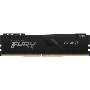 Kingston FURY Beast 8GB (1x 8GB) U-DIMM System Memory (KF432C16BB/8), 3200MHz, DDR4, CL16, Black