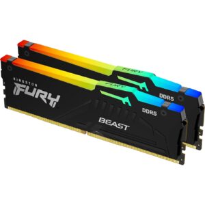 Kingston FURY Beast 32GB (2x 16GB) DIMM System Memory, 5200MHz, DDR5, CL40, Black