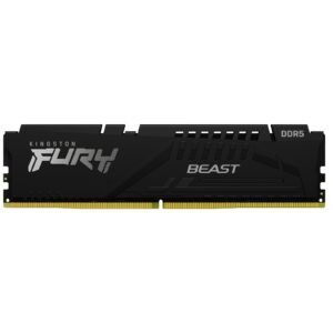 Kingston FURY Beast 64GB (2x 32GB) DIMM System Memory, 5200MHz, DDR5, CL40, Black