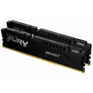 Kingston FURY Beast 64GB (2x 32GB) DIMM System Memory, 6000MHz, DDR5, CL36, Black