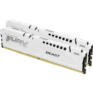 Kingston FURY Beast 64GB (2x 32GB) DIMM System Memory, 6400MHz, DDR5, CL32, White