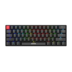 Marvo Scorpion KG933G Saber 61 Wired Mechanical RGB 60% UK Layout Gaming Keyboard (Black) (KG933G-BK)