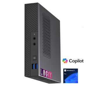 LOGIX 14th Gen Intel i5 10-Core Mini PC with 16GB RAM, 500GB SSD, Windows 11 Pro