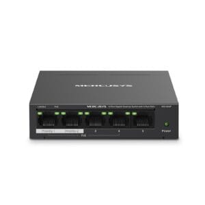 Mercusys 5-Port Gigabit Desktop Switch with 4-Port PoE+, 5-Port, Gigabit, POE