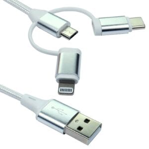 NEWlink 1.2m 3-in-1 USB Charging Cable, USB-C