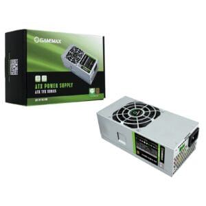 GameMax 300W TFX Power Supply for Small Form Factor PCs (PSUGMXGT300TFX), 80 Plus Bronze Efficient PSU with Quiet 80mm Cooling Fan and Active PFC, Ideal Replacement PSU for Slim Desktop Systems