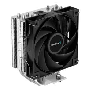 DeepCool AG400 Fan CPU Cooler (R-AG400-BKNNMN-G-1), Universal Socket, High Efficiency 120mm PWM Cooling Black Fan, 2000RPM, 4 Heat Pipes