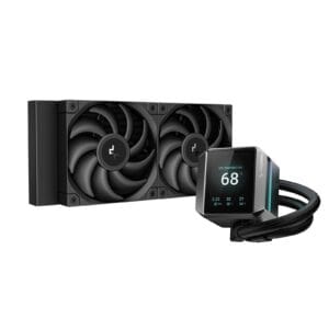 DeepCool Mystique 240 CPU Cooler (R-LX550-BKDSNC-G-1), Personalized Cooling with 2.8" TFT LCD Screen and Enhanced Pump Performance, 5 year warranty