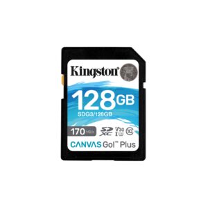 Kingston Canvas Go! Plus SDCG3/128GB 128GB Flash Card, 128GB Flash Storage