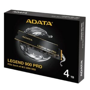 Adata Legend () 900 PRO PCIe Gen4 x4 M.2 2280 Solid State Drive, R/W speed up to 7, 400/6, 500 MB/s, 5-year limited warranty